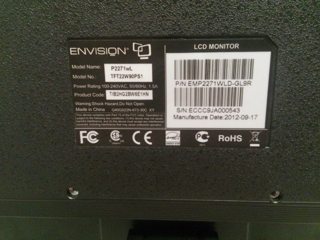 Монитор LED 22" Envision P2271wL