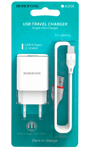Зарядное устройство для телефона Borofone BA10A micro USB