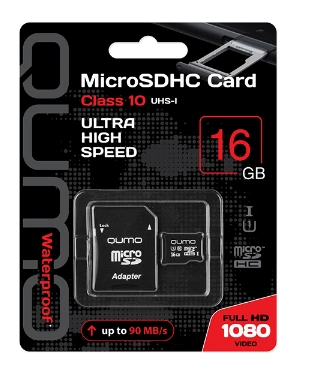 Карта памяти micro-SD QUMO 16GB Class 10 UHS-1