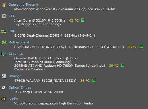 Ноутбук Samsung NP350V5C 