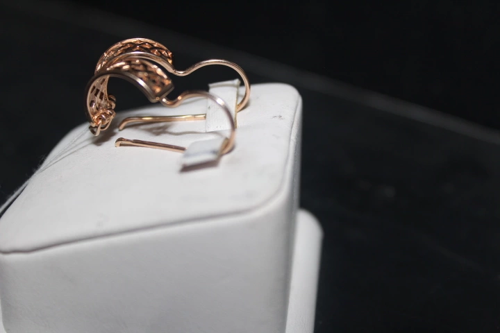Серьги золотые  585 проба 3,69 гр. 2,7 см.(ФМ)