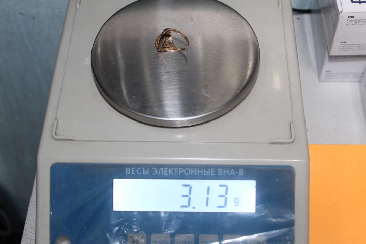 Кольцо  Золотое 585 проба 3,125 гр. 17,5 р. (ФМ)