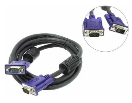 Кабель  VGA-VGA 1.5м  с фильтрами