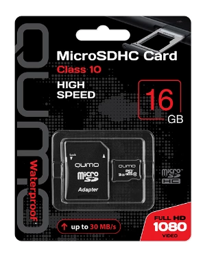 Карта памяти micro-SD QUMO 16GB Class 10