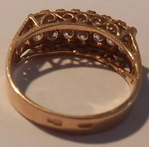 Кольцо  золотое 585 проба 2,525 гр. 16,5 размер