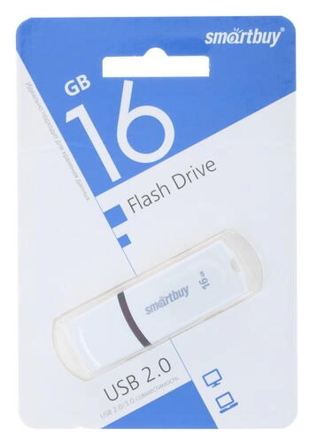 USB Flash Drive Smartbuy USB 2.0/16Gb black/white