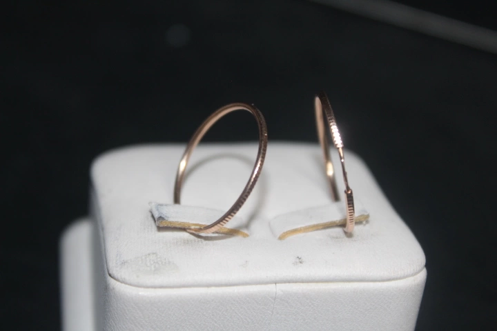 Серьги золотые 585 проба 1,07 гр. 2 см.ФМ