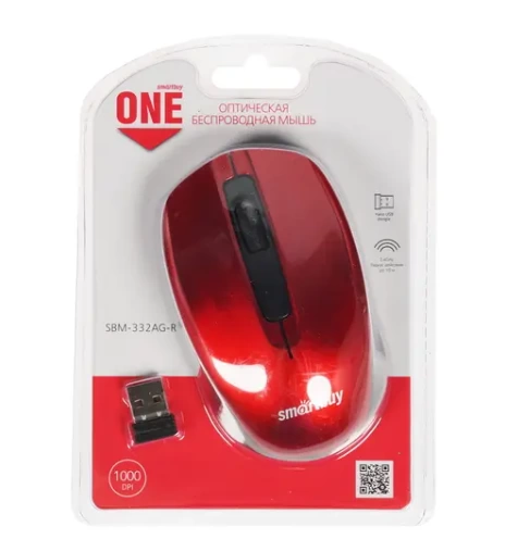 Мышь безпроводная Smartbuy 332AG-R