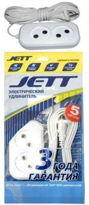 Сетевой фильтр JET 2 розетки 5 метров