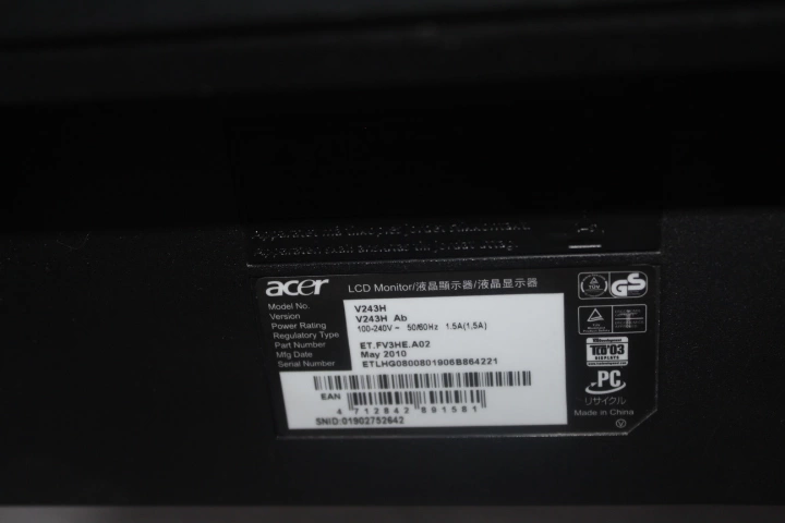 Монитор Acer V243H