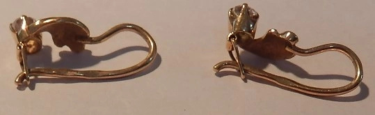 Серьги  золотые 583 проба 2,561 гр.