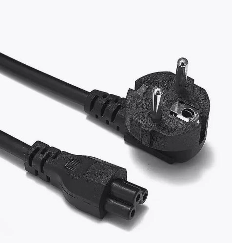 Сетевой кабель 220V  Евро 0.75мм 1.2м (ноутбук) 