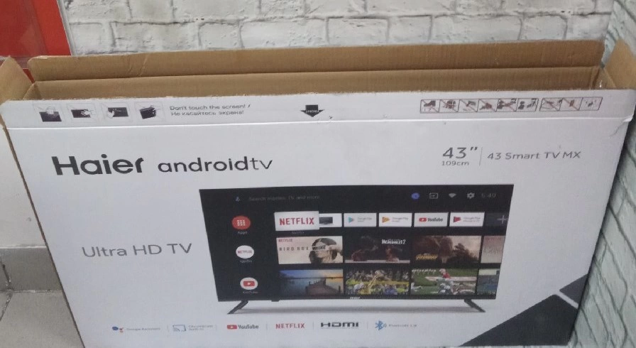 Телевизор Haier  43 Smart TV MX 2021 LED, HDR, черный