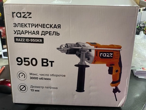 Дрель ударная RAZZ ID-950KR