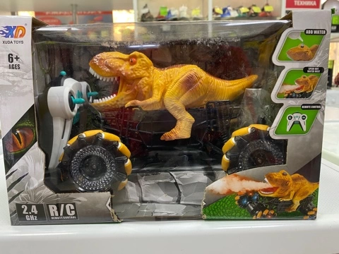 Радиоуправляемая игрушка Тираннозавр  на р/у на колесах