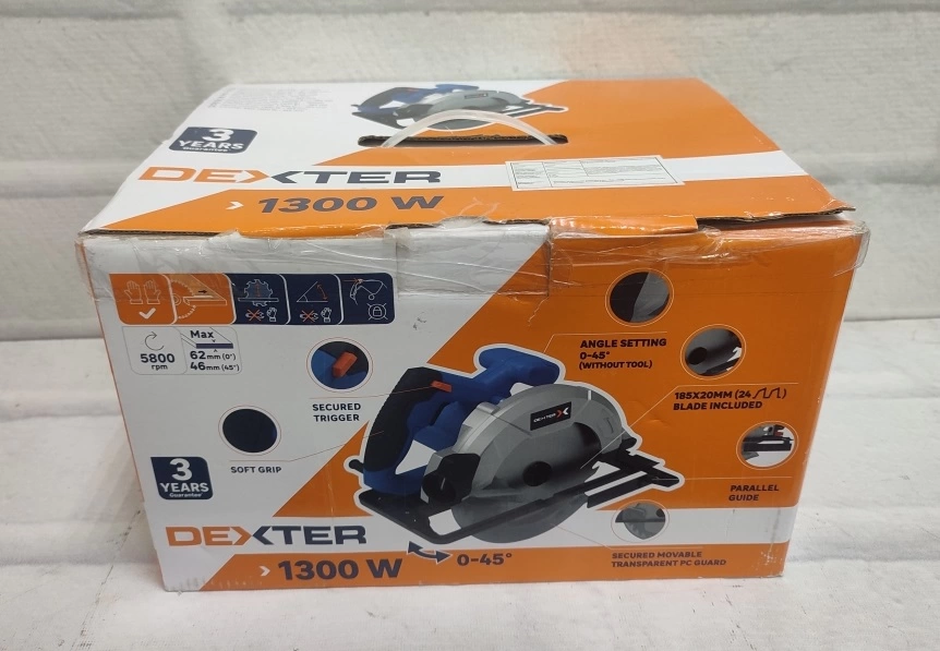 Электропила дисковая Dexter 1300CIS2-185.5