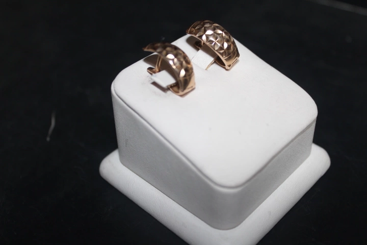 Серьги золотые 585 проба 4,22гр. 1,7см ФМ
