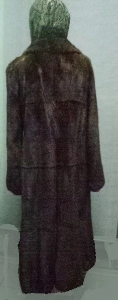 Шуба, Длинная, цельная, Орех, 48, НОРКА