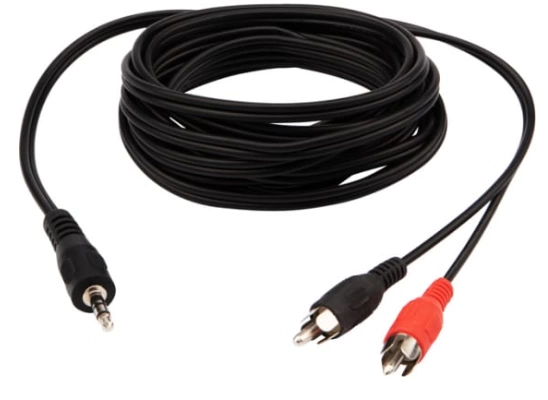 Кабель Rexant  3,5Дж-2RCA 3м
