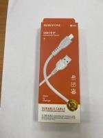 USB кабель Borofone  lighting BX 51 2.4A  белый