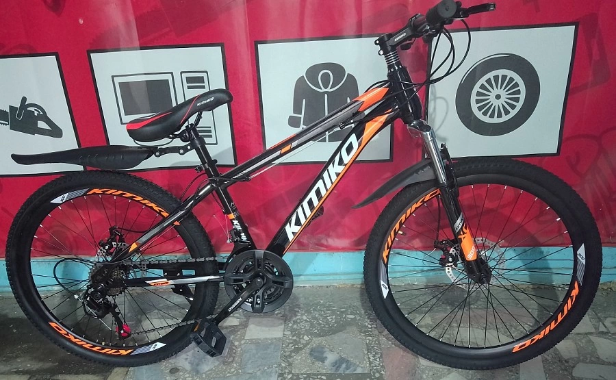 Велосипед KIMIKO XS-900 "24 Спицы (Оранжево-черный) ФМ