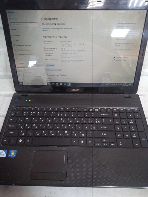 Ноутбук Acer PentiumT4500 2.3/4Ram/240hdd/intelUHD