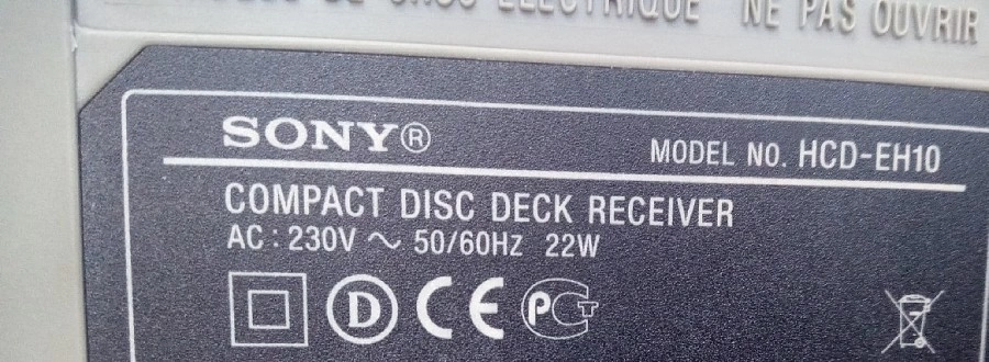 Музыкальный центр MP3 Sony HCD-EH10