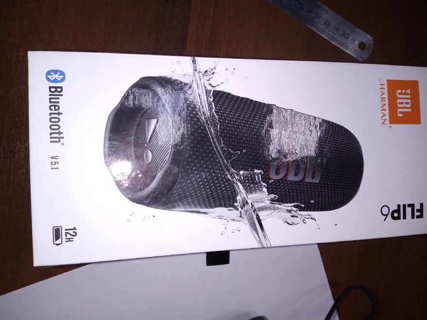 Портативная акустика JBL Flip 6, черный