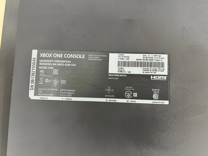 Игровая приставка X-Box One Microsoft Xbox ONE Black 1 Tb 