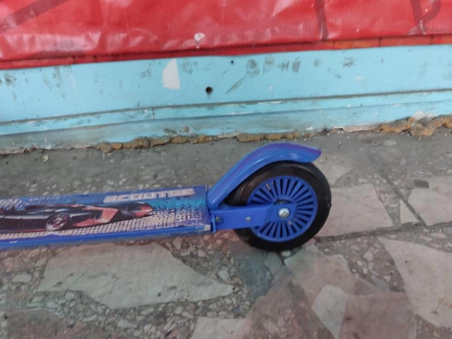 Самокат Scooter Подростковый синий. 14,5"