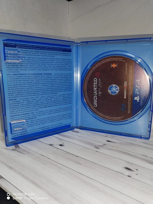 Диск для PS PS4 UNCHARTED 4 