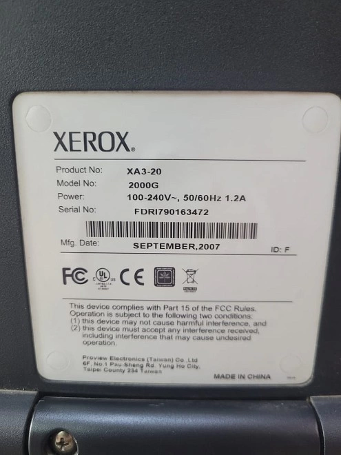 Монитор Xerox 2000g
