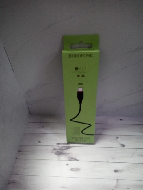 USB кабель Borofone X17 FOR  Type-C 1М 3А  BLACK