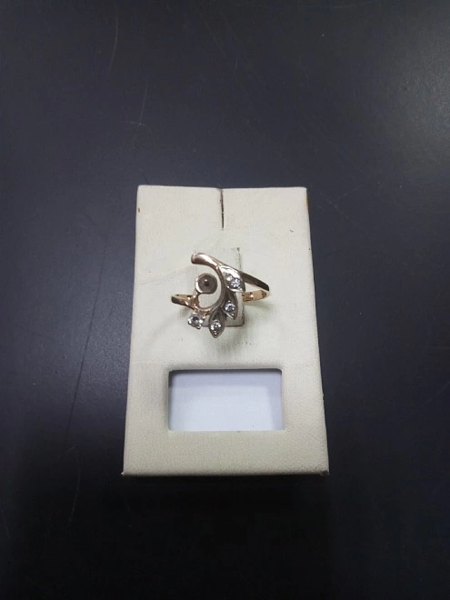 Кольцо золотое с камнями 585пр 2,06гр 17р-р ФМ