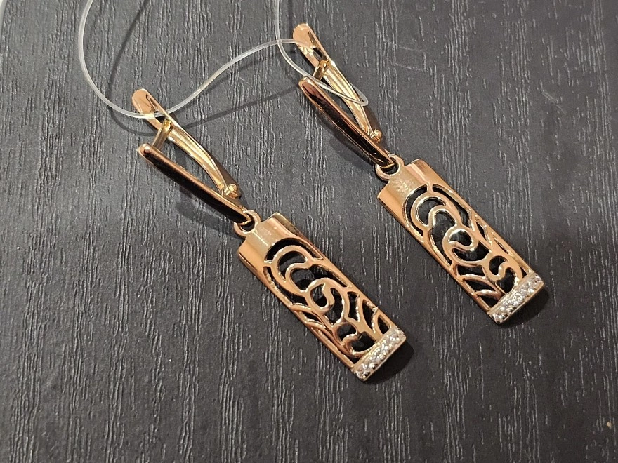 Серьги золотые  585 проба 3,29гр (ФМ)
