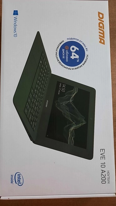 Ноутбук Digma Eve10A200 Intel N2600 1,44Ггц/2гб/64гб/HD Graphics