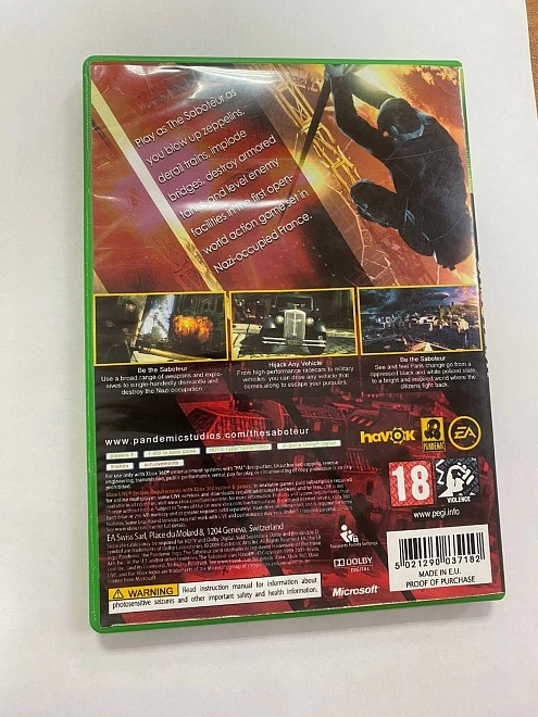 Диск для X-Box 360 Microsoft THE SABOTEUR