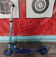 Самокат Scooter Детский самокат. Синий.14,5"