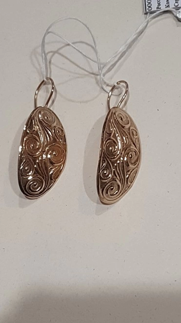 Серьги золотые  585пр пластины 3,78гр (ФМ)