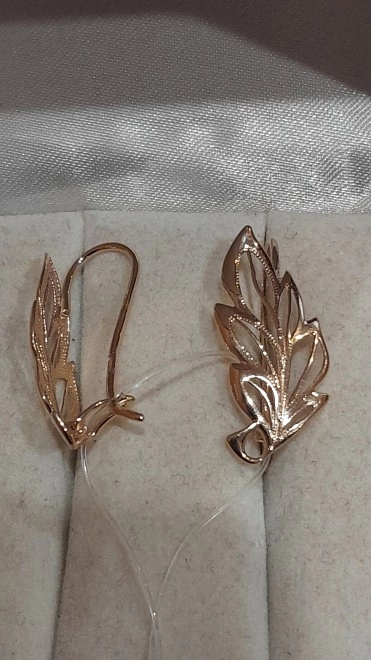 Серьги золотые  585пр 2,14гр ФМ