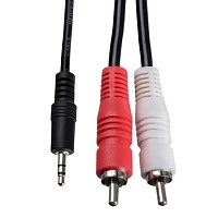 Кабель AUX Perfeo J2004 3.5мм - 2RCA 3м