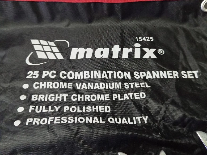 Набор инструментов Matrix 6 CrV, полированный хром 15425