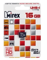 Карта памяти micro-SD Mirex 16Gb  class 10