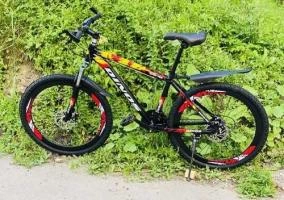 Велосипед Dinos Din-28-4 Черно-оранжевый