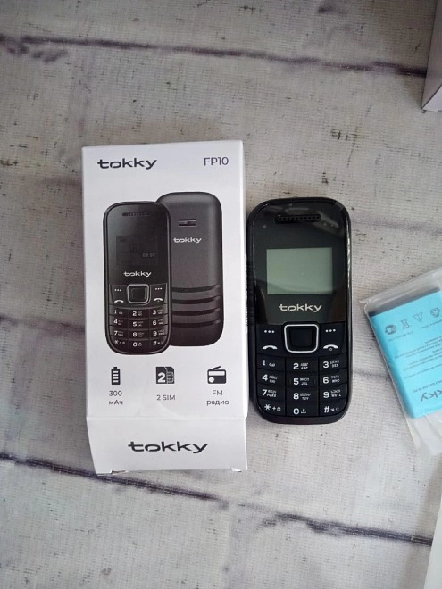 Телефон мобильный Tokky FP 10 Чёрный