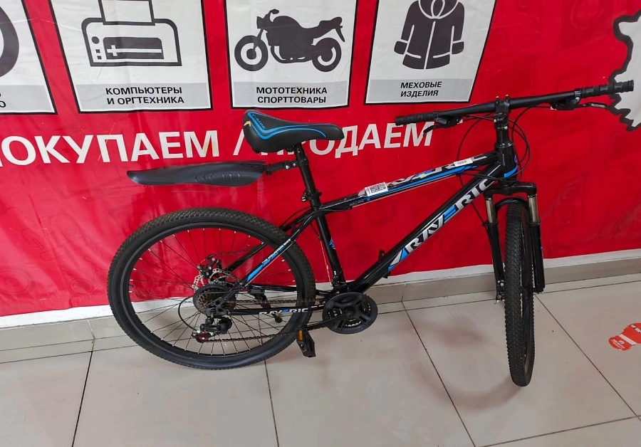 Велосипед Raveric 26" 21скор Черно-Синий №19-3  ФМ