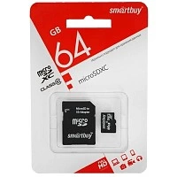 Карта памяти micro-SD Smartbuy 64Gb