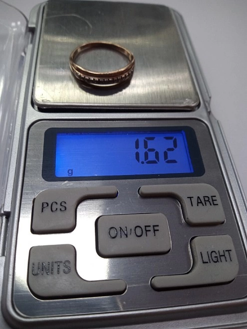 Кольцо  Золотое 375пр. 1,62гр. 17,5р-р ФМ