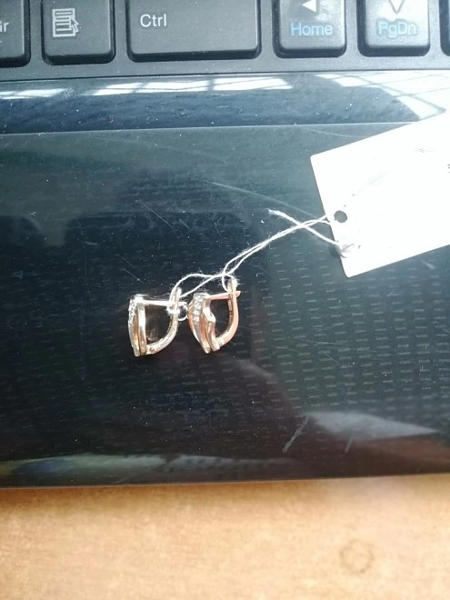 Серьги  золотые 585 проба 3,96 гр (ФМ)