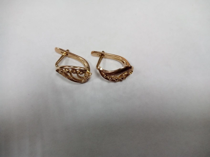 Серьги золотые 585 проба 2,375 (ФМ)